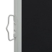Toldo lateral retráctil para patio 100x300 cm negro