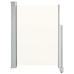 Toldo lateral retráctil para patio 100x300 cm crema