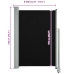 Toldo lateral retráctil para patio 120x300 cm negro