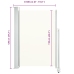 Toldo lateral retráctil para patio 120x300 cm crema