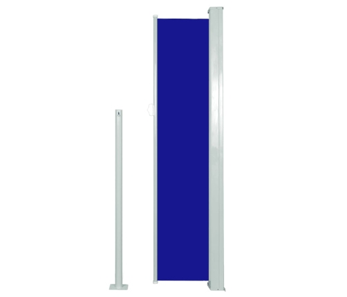 Toldo lateral retráctil 140x300 cm azul