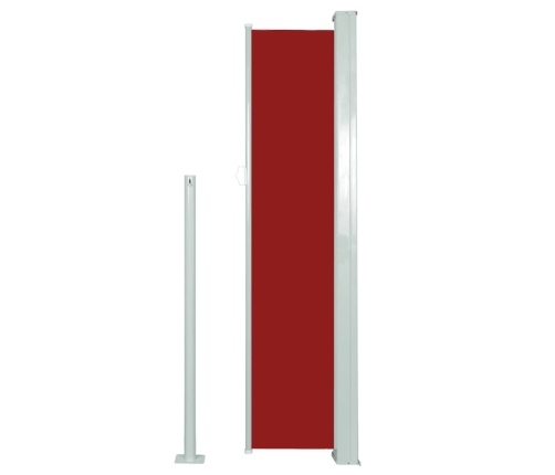 Toldo lateral retráctil 140x300 cm rojo