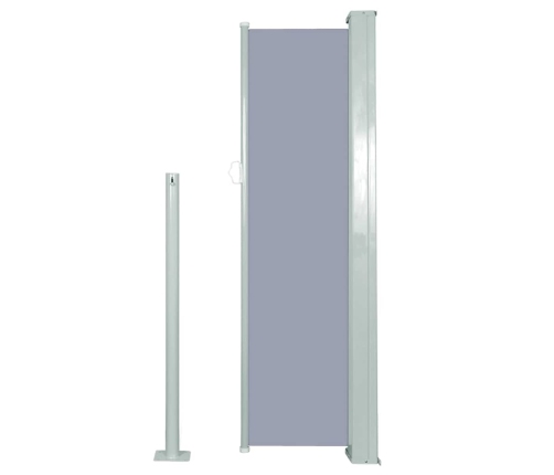 Toldo lateral retráctil 120x300 cm gris