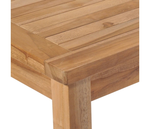 Mesa de jardín de madera maciza de teca 150x90x77 cm