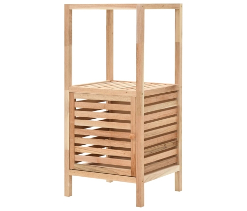 Mueble de almacenaje baño madera maciza nogal 39,5x35,5x86 cm