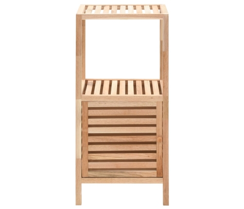 Mueble de almacenaje baño madera maciza nogal 39,5x35,5x86 cm