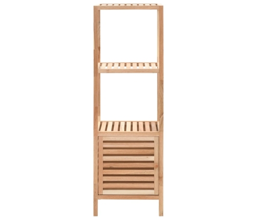 Mueble de almacenaje baño madera maciza nogal 39,5x35,5x123 cm