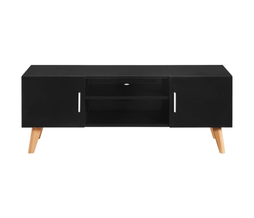 Mueble para TV MDF negro 120x40x46 cm