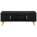 Mueble para TV MDF negro 120x40x46 cm