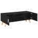 Mueble para TV MDF negro 120x40x46 cm