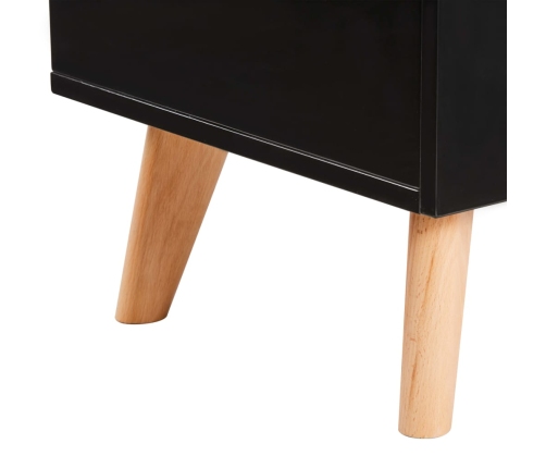 Mueble para TV MDF negro 120x40x46 cm