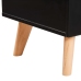 Mueble para TV MDF negro 120x40x46 cm