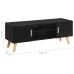 Mueble para TV MDF negro 120x40x46 cm