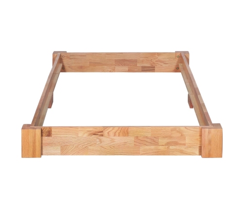 Estructura de cama de madera maciza de roble 90x200 cm