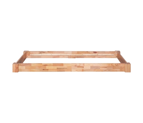 Estructura de cama de madera maciza de roble 90x200 cm