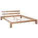 Estructura de cama de madera maciza de roble 160x200 cm