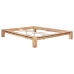 Estructura de cama sin colchón madera maciza roble 160x200 cm