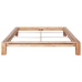 Estructura de cama sin colchón madera maciza roble 160x200 cm