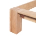 Estructura de cama sin colchón madera maciza roble 160x200 cm