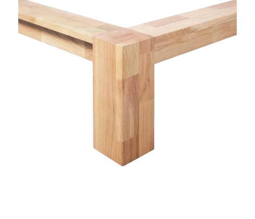 Estructura de cama sin colchón madera maciza roble 160x200 cm