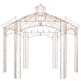 Pérgola de jardín marrón antiguo 4 m hierro