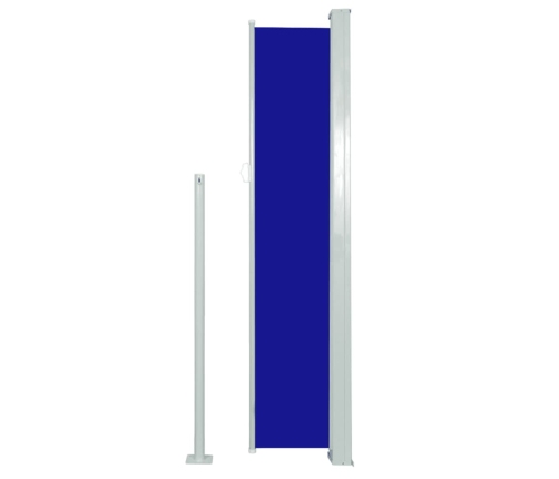 Toldo lateral retráctil 160x500 cm azul