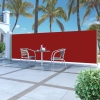 Toldo lateral retráctil 160x500 cm rojo