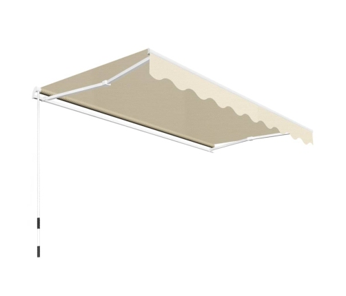 Toldo plegable de operación manual 300 cm crema