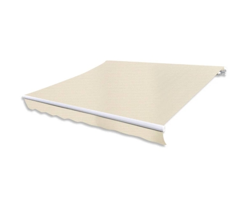 Toldo plegable motorizado 400 cm crema