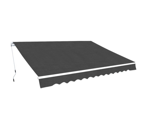 Toldo plegable de operación manual 350 cm antracita