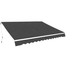 Toldo plegable de operación manual 450 cm antracita