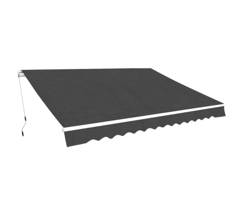 Toldo plegable de operación manual 450 cm antracita