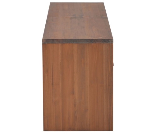 Mueble para TV con 4 cajones madera maciza acacia 120x30x40 cm