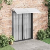 Marquesina para puerta PC gris 200x100 cm