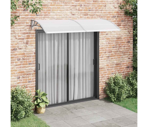 Marquesina para puerta PC gris 240x100 cm