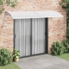 Marquesina para puerta PC gris 300x100 cm