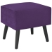 vidaXL Mesita de noche morado oscuro 40x35x40 cm terciopelo