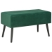 vidaXL Mesa de centro de terciopelo verde 80x40x46 cm