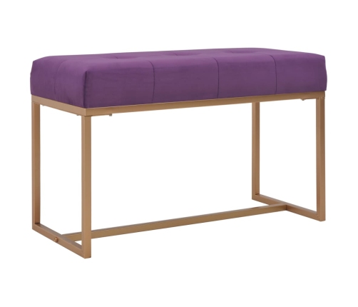 Banco 80 cm terciopelo morado