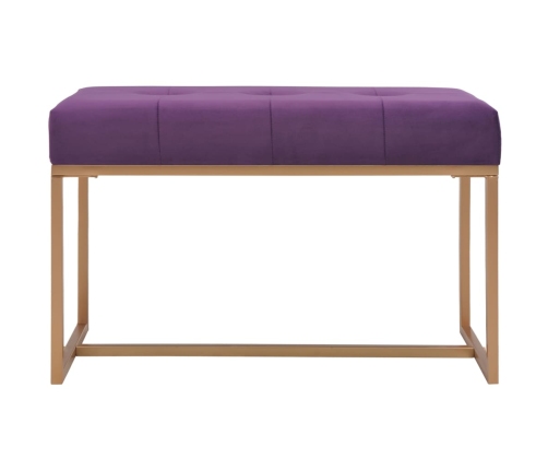 Banco 80 cm terciopelo morado