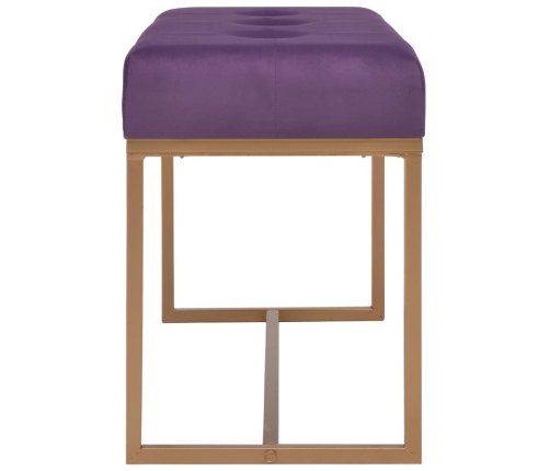 Banco 80 cm terciopelo morado