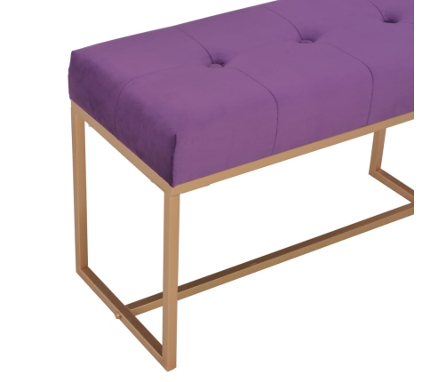 Banco 80 cm terciopelo morado