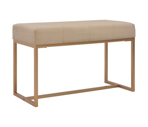 Banco 80 cm terciopelo beige