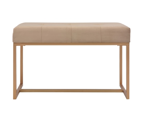 Banco 80 cm terciopelo beige