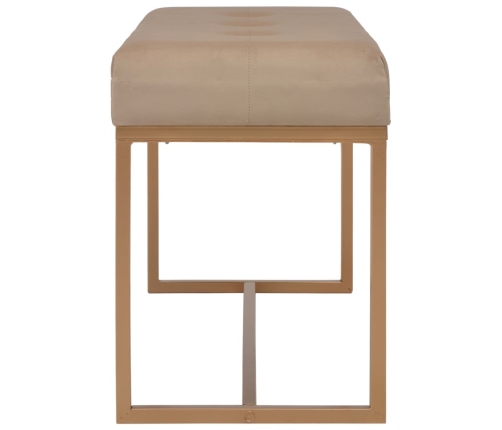 Banco 80 cm terciopelo beige