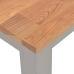 Mesa de comedor 120x60x74 cm madera maciza de roble