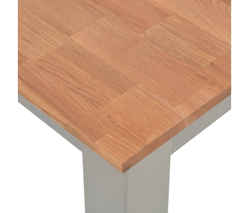 Mesa de comedor madera maciza de roble 180x90x74 cm