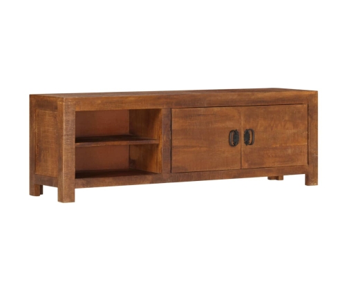 Mueble de TV de madera maciza de mango 120x30x40 cm