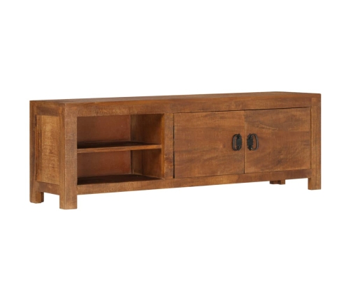 Mueble de TV de madera maciza de mango 120x30x40 cm