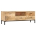 Mueble de TV de madera maciza de mango 130x30x45 cm